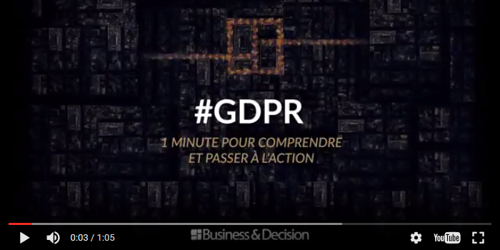GDPR: 1 minute to understand and take action